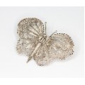 brosa " Fluture ", din argint filigranat. Italia cca 1950